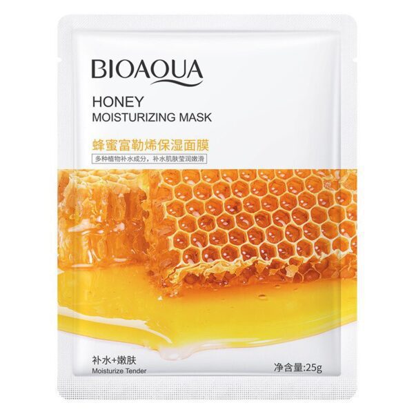 ماسک ورقه ای (نقابی) عسل بیو اکوا Bioaqua honey moistirizing mask - Image 1