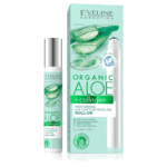 رول چشم ارگانیک و کلاژن مرطوب کننده آلوئه ورا اولاین Eveline Organic Aloe + Collagen Moisturising Eye Contour Modelling Roll-On 15ml