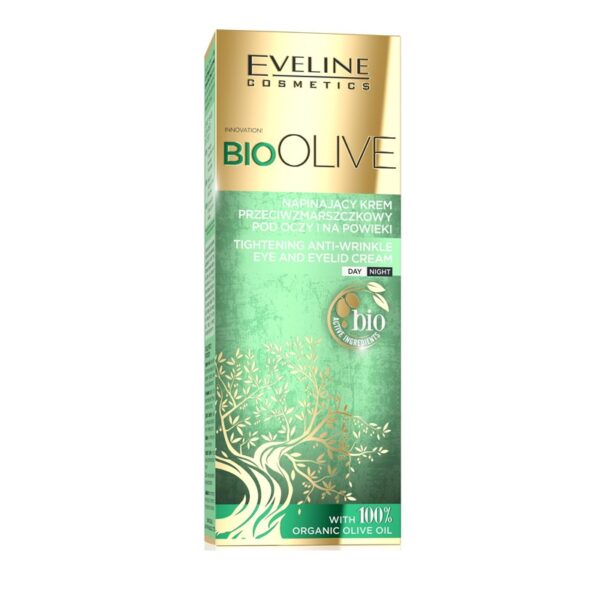 کرم ضد چروک دور چشم Bio Olive اولاین Eveline Eveline Bio Olive Tightening Anti Wrinkle Eye And Eyelid Cream - Image 4