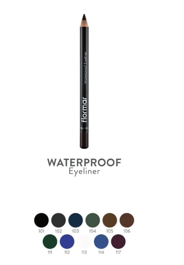 مداد چشم چوبی رنگی ضد آب فلورمار flormar water proof eye liner - Image 1
