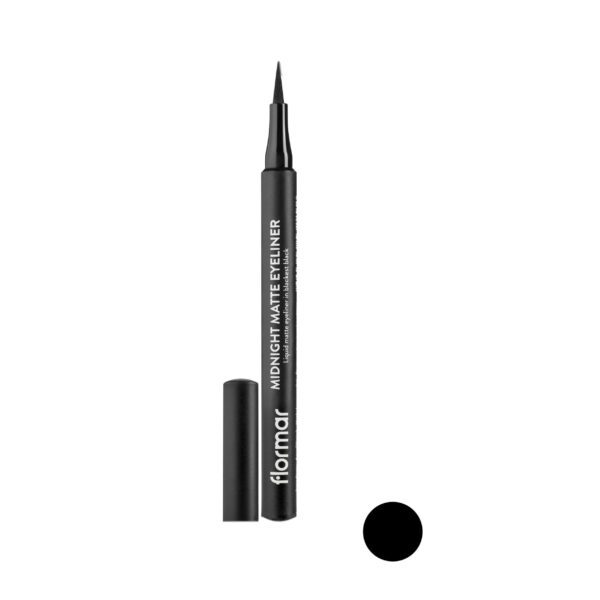 خط چشم ماژیکی مات Midnight فلورمار Flormar Midnight Matte Eyeliner - Image 1