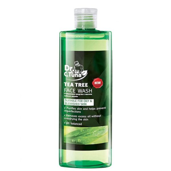 ژل شستشوی صورت ضدجوش تی تری حاوی روغن درخت چای دکتر سی تونا فارماسی  اصل Farmasi Dr C Tuna Tea Tree Series Face Wash - Image 1