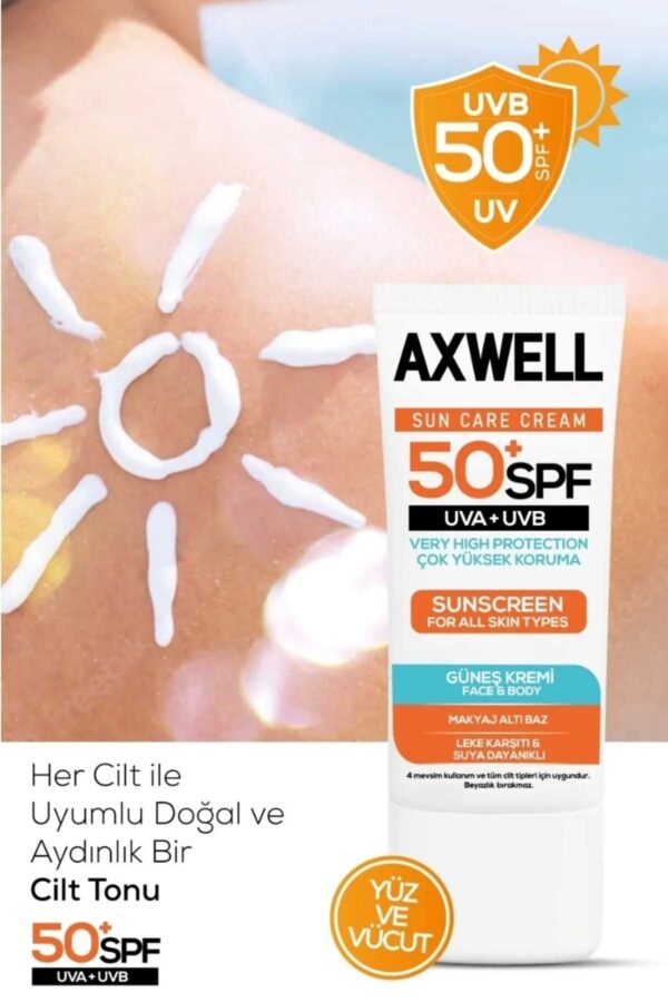 کرم ضد آفتاب spf50 ضد لک آکسول ۵۰میلی لیتر - Image 2