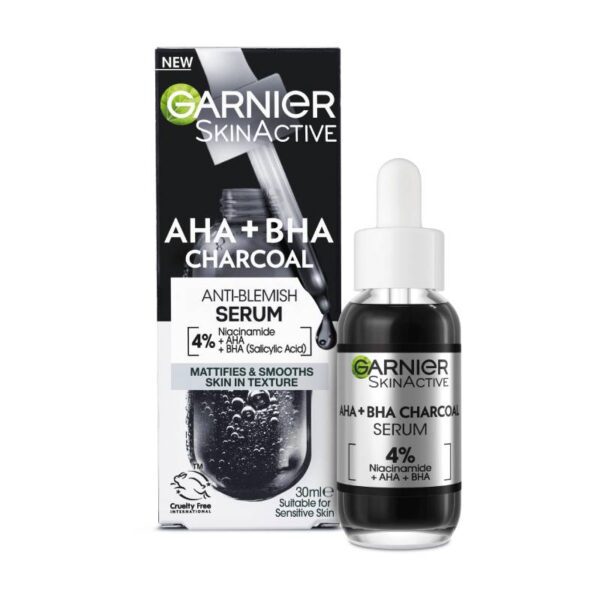 سرم لایه بردار زغال گارنیر حاوی   AHA + BHA - Image 1
