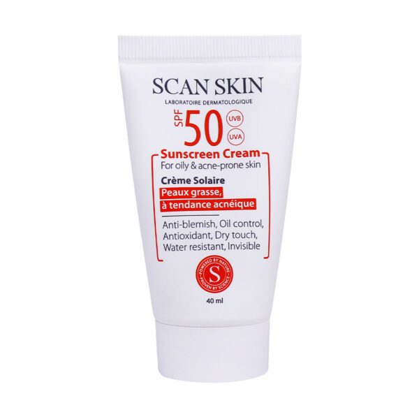 کرم ضد آفتاب و ضد لک اسکن اسکین 40 میلی | مناسب برای پوست چرب و جوشدار با SPF50 - Image 1
