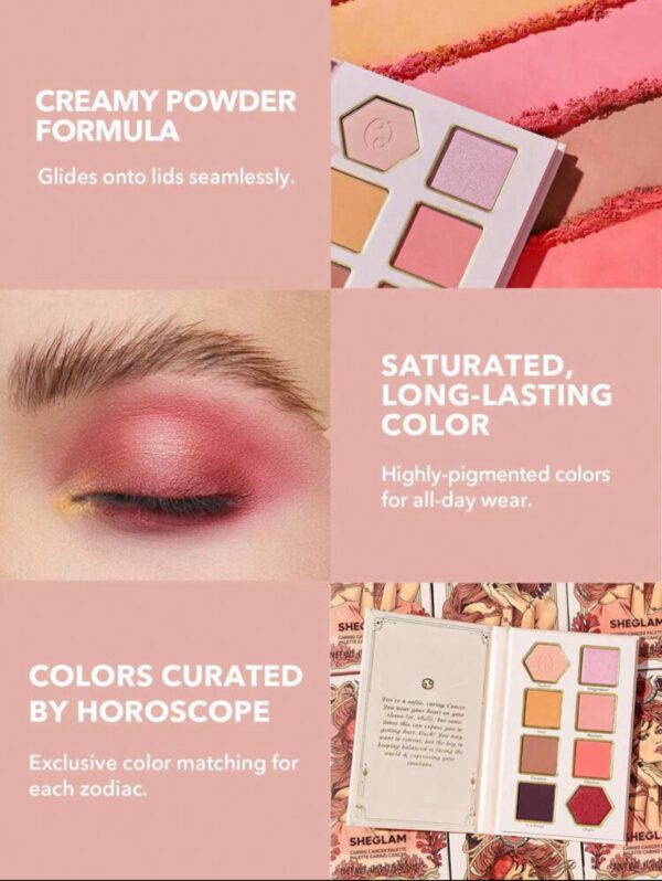 پالت سایه کرینگ کنسر  شیگلم sheglam caring cancer palette - Image 4