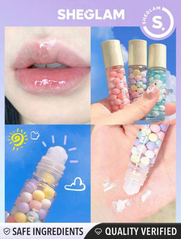 بالم لب کپسولی آبرسان شیگلمSHEGLAM Good Times Roll Ball Lip Oil-Life's a Party - Image 7
