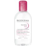 میسلارواتر پاک کننده آرایش صورتی بایودرما مخصوص پوست حساس مدل Sensibio H2O
