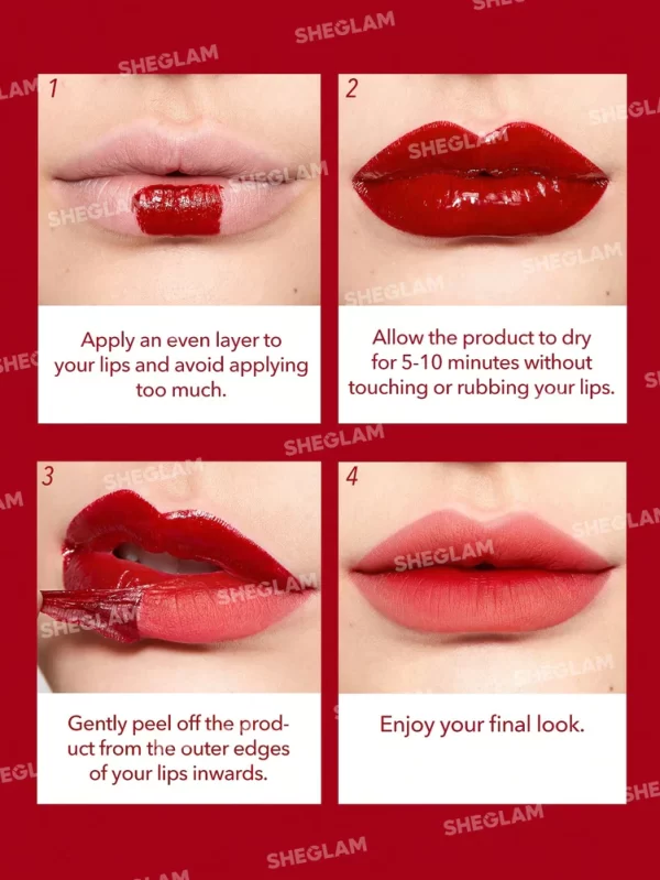 ماسک لب تینت شیگلمpeel talk lip tint sheglam - Image 4
