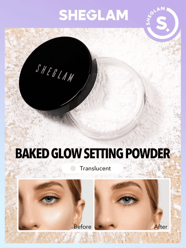 پودر فیکس (بیک) بی رنگ یک طبقه شیگلم | Sheglam Translucent Powder - Image 3