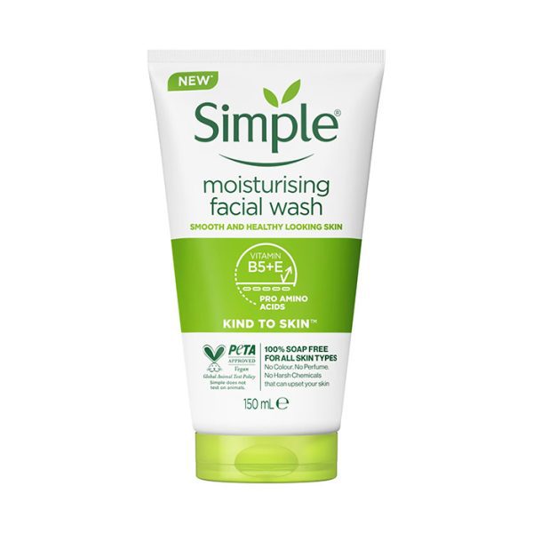 شوینده صورت Moisturising سیمپل حجم ۱۵۰ میل - Image 1