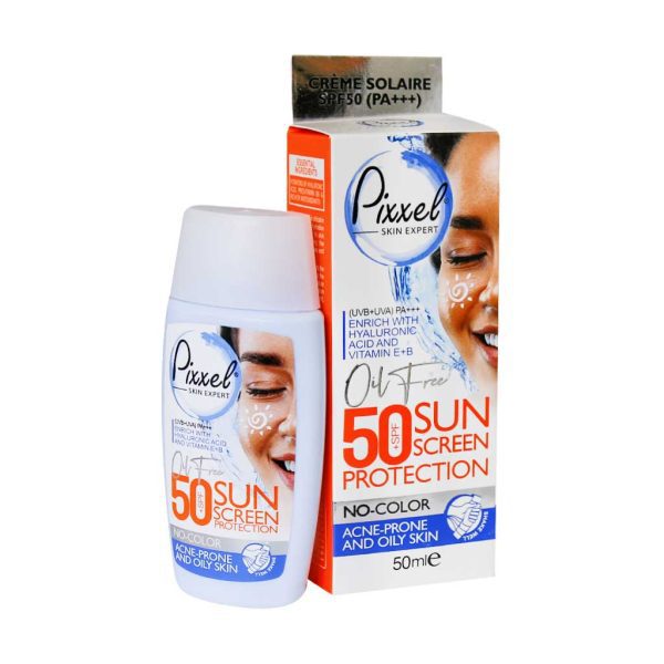 کرم ضد آفتاب پیکسل SPF50 پوست چرب (بی رنگ) D-21876 Oily Skin Pixxel SunScreen Cream SPF50 - Image 1