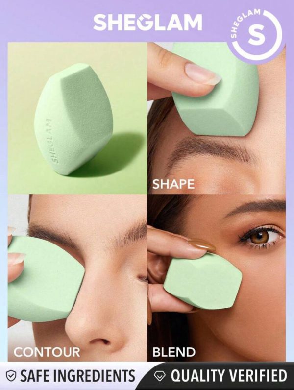 اسفنج چند وجهی MULTI-FACETED MAKEUP SPONGE-GREEN شیگلم SHEGLAM - Image 1