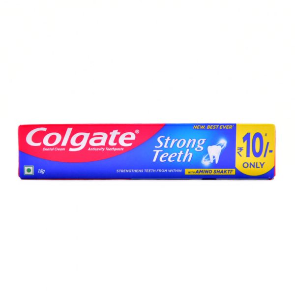 خمیر دندان ۱۸ گرمی کولگیتColgate Strong Teeth With Amino Shakti 18g - Image 1