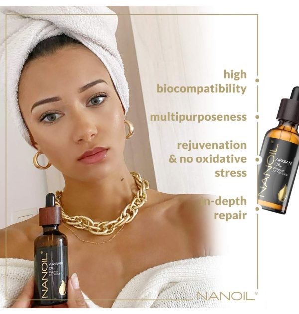 روغن آرگان مو،صورت و بدن نانویل 50 ml محصول انگلیس - Image 3