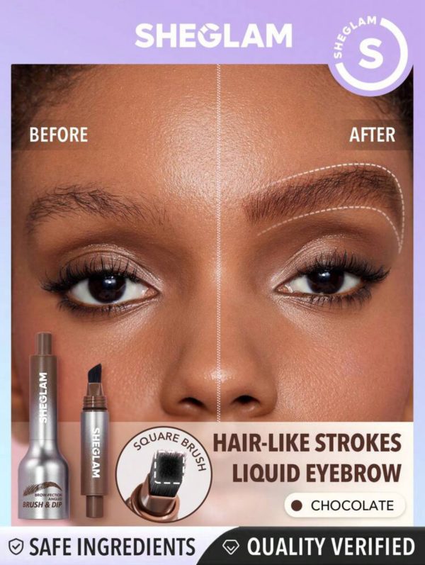 پماد هاشور ابرو شیگلم SHEGLAM Brow-Fection Angled Brush & Dip - Image 1