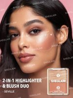 رژگونه و هایلایتر شیگلم مدل GLAM 101 HYBRID