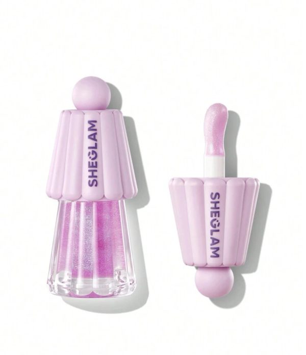 لیپ گلاس ژلی آبرسان شیگلم SHEGLAM Jelly Wow Hydrating Lip Oil-Pinkies Up - Image 4