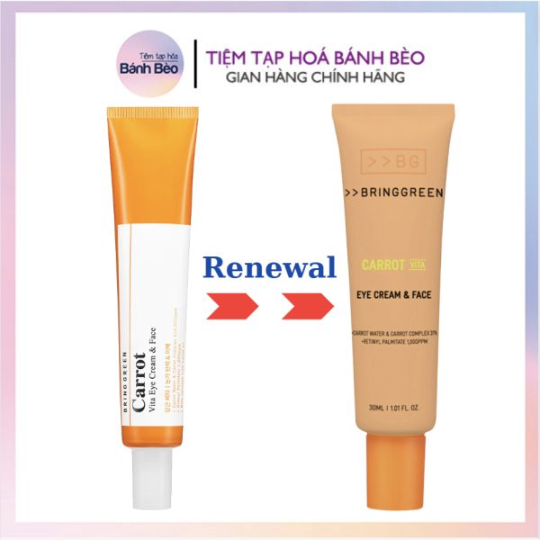 کرم دور چشم و صورت هویج برینگ گرین Bring Green Carrot Vita Eye Cream - Image 1