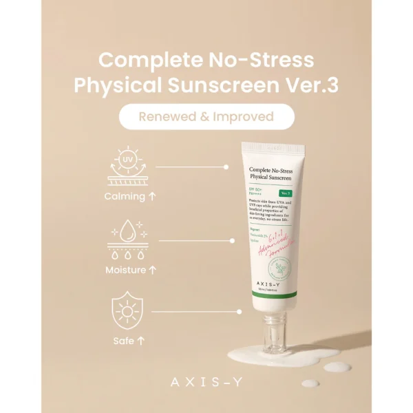 ضد آفتاب فیزیکی اکسیس وای Axis-Y حاوی نیاسینامید مدل no stress - Image 4
