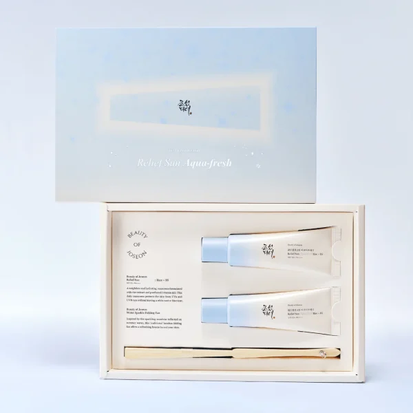 پک ضدآفتاب آکوا فرش بیوتی اف جوسان Beauty of Joseon Relief Sun Aqua-Fresh Kit - Image 1
