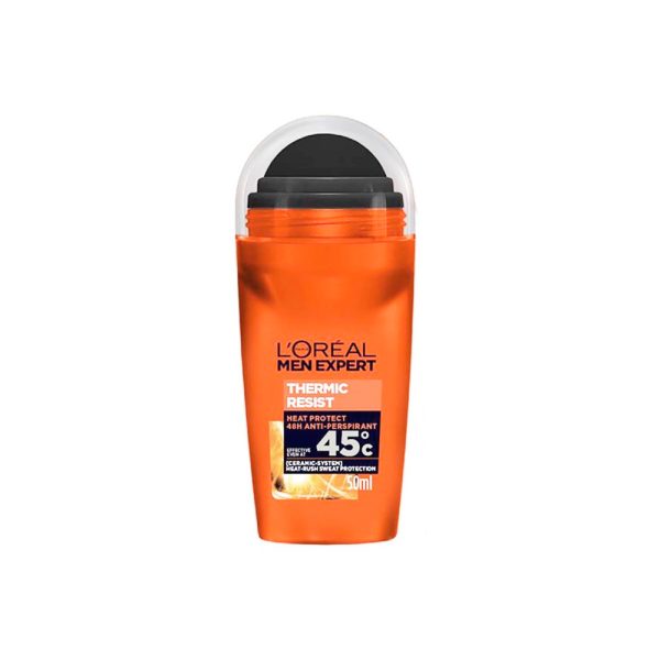 رول ضد تعریق لورال (لوریل) نارنجی حجم 50 میل مدل LOREAL Thermic Resist - Image 1