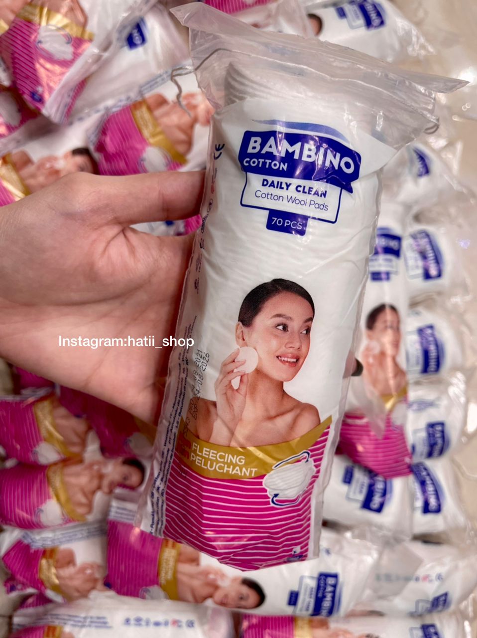 پد پاک کننده آرایش 70 عددی بامبینو