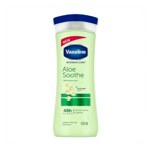لوسیون بدن aloe soothe وازلین Vaseline