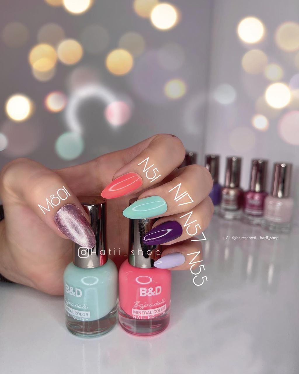 لاک ناخن بی اند دی B & D