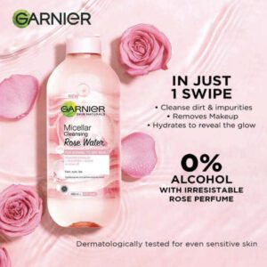 میسلار واتر گل رز گارنیه Garnier Rosewater حجم 400 میلی لیتر