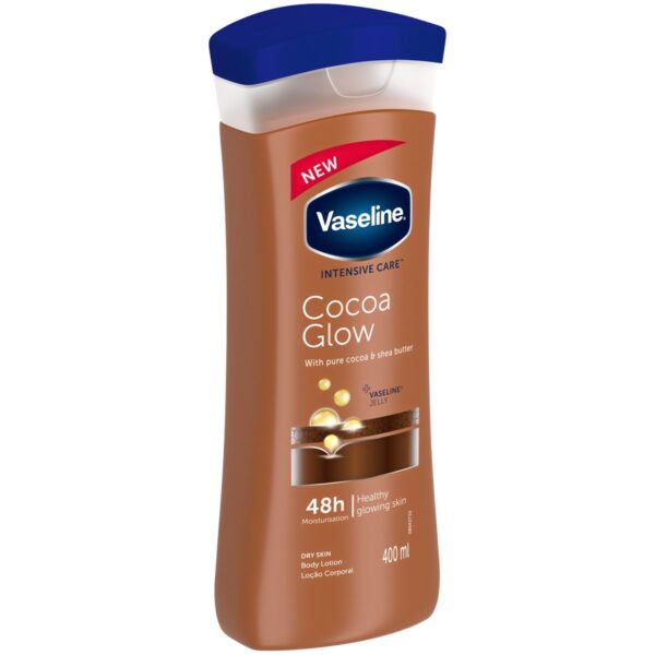 لوسیون بدن وازلین عصاره کره کاکائو مدل Cocoa glow 400ml