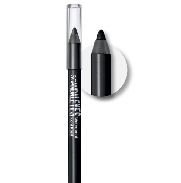 مداد چشم ریمل لندن Scandal Eyes Waterproof Kohl Kajal رنگ 001 مشکی