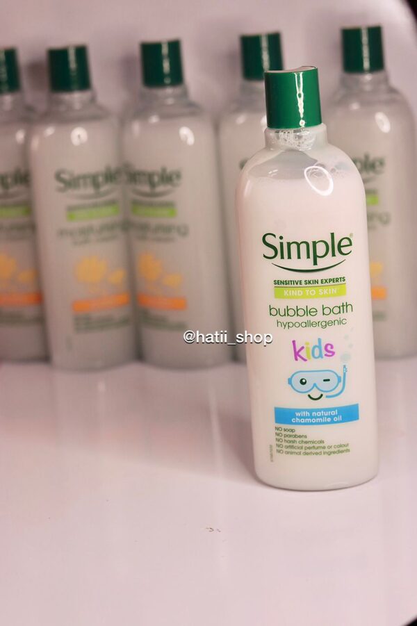 شامپو بدن کودک سیمپل مدل Bubble Bath حجم 400 میلی لیتر