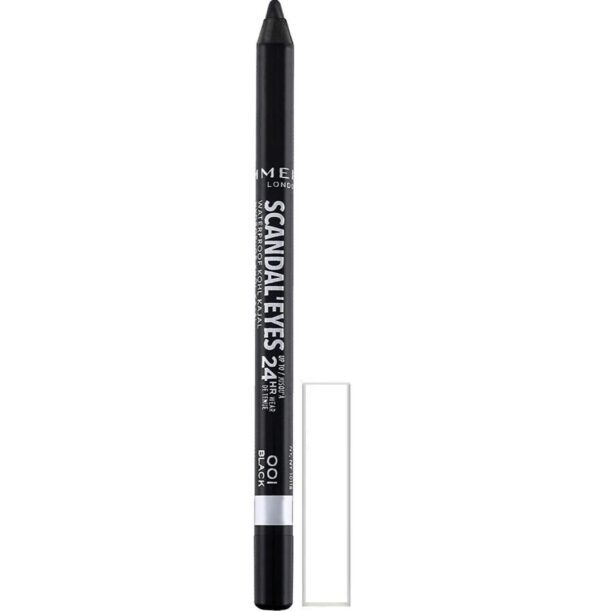 مداد چشم ریمل لندن Scandal Eyes Waterproof Kohl Kajal رنگ 001 مشکی