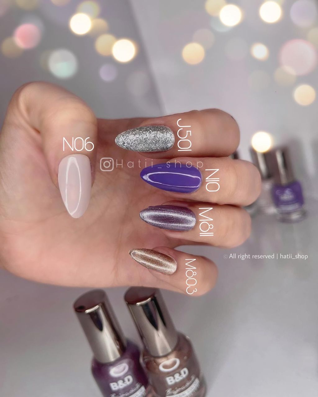 لاک ناخن بی اند دی B & D